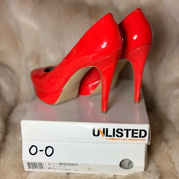 Unlisted Bold Coral Women's Heels - Picture 4 of 5